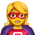 🦸‍♀️ woman superhero display on Apple